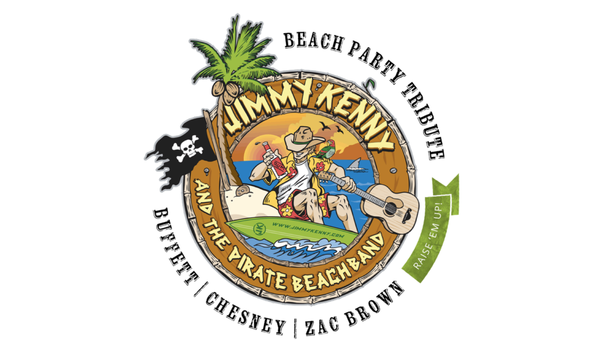 JIMMY KENNY AND THE PIRATE BEACH BAND   <h5>THE ULTIMATE BEACH PARTY TRIBUTE TO JIMMY BUFFETT, KENNY CHESNEY AND THE ZAC BROWN BAND</h5>  <h5>November 22, 2024</h5>